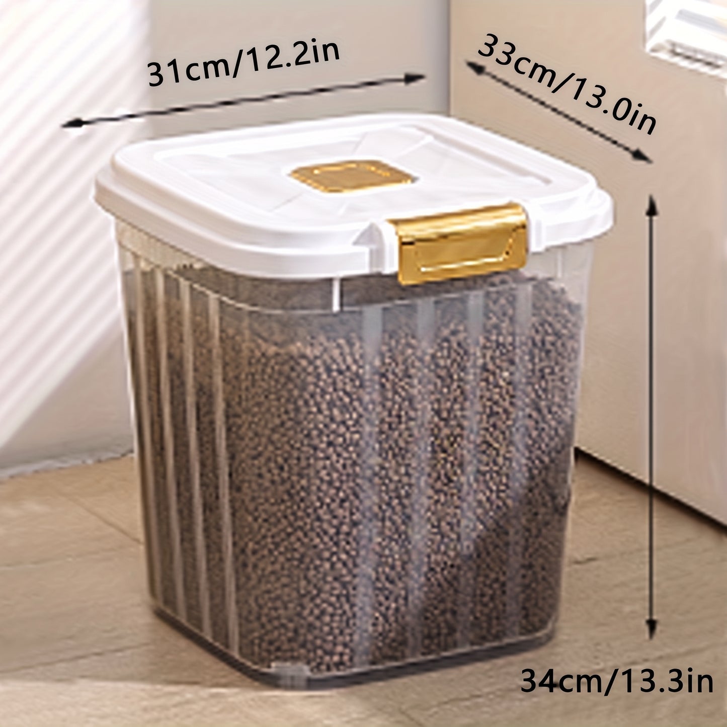 Conteneur de Stockage pour Croquettes avec Boîte Anti-Humidité