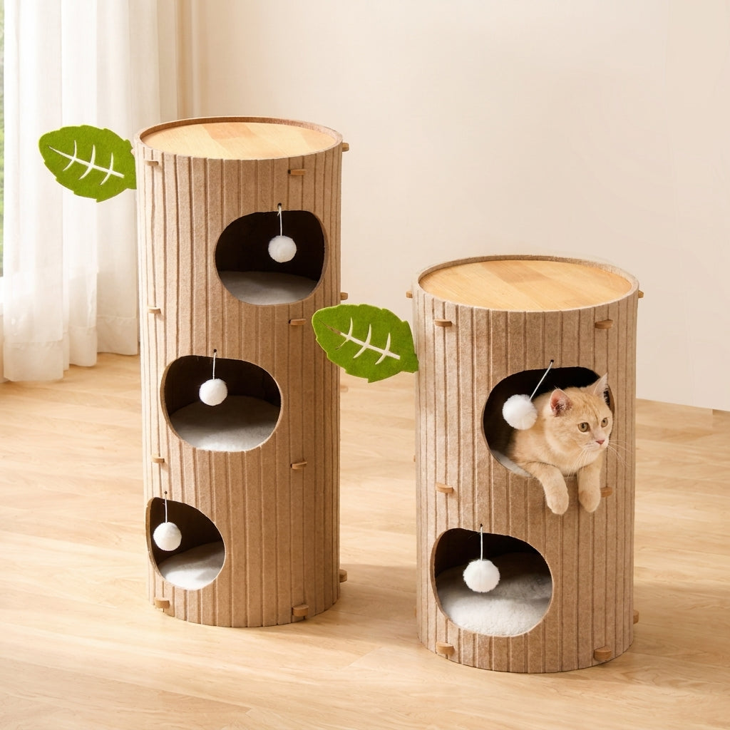 Tour Maison pour Chat avec Surface de Griffage