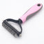 Pet Grooming Brush - Double Sided Shedding & Dematting Undercoat Rake