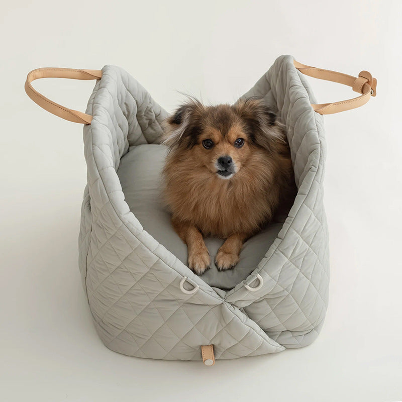 Sac de Transport Matelassé – Tote Respirant pour Petits Chiens & Chats