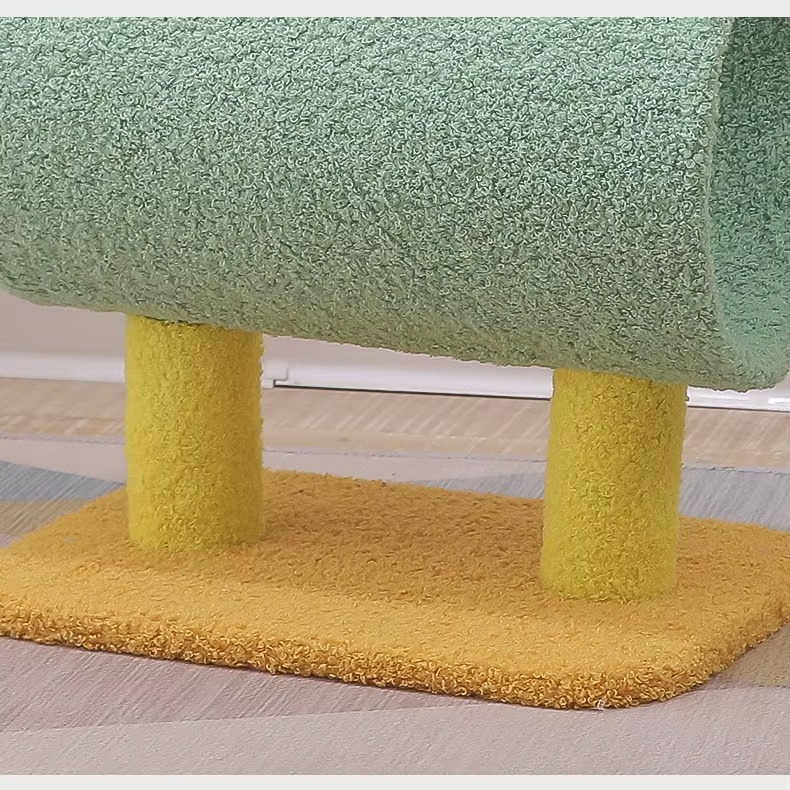 Arbre à Chat Dinosaure – Griffoir en Sisal avec Tunnel