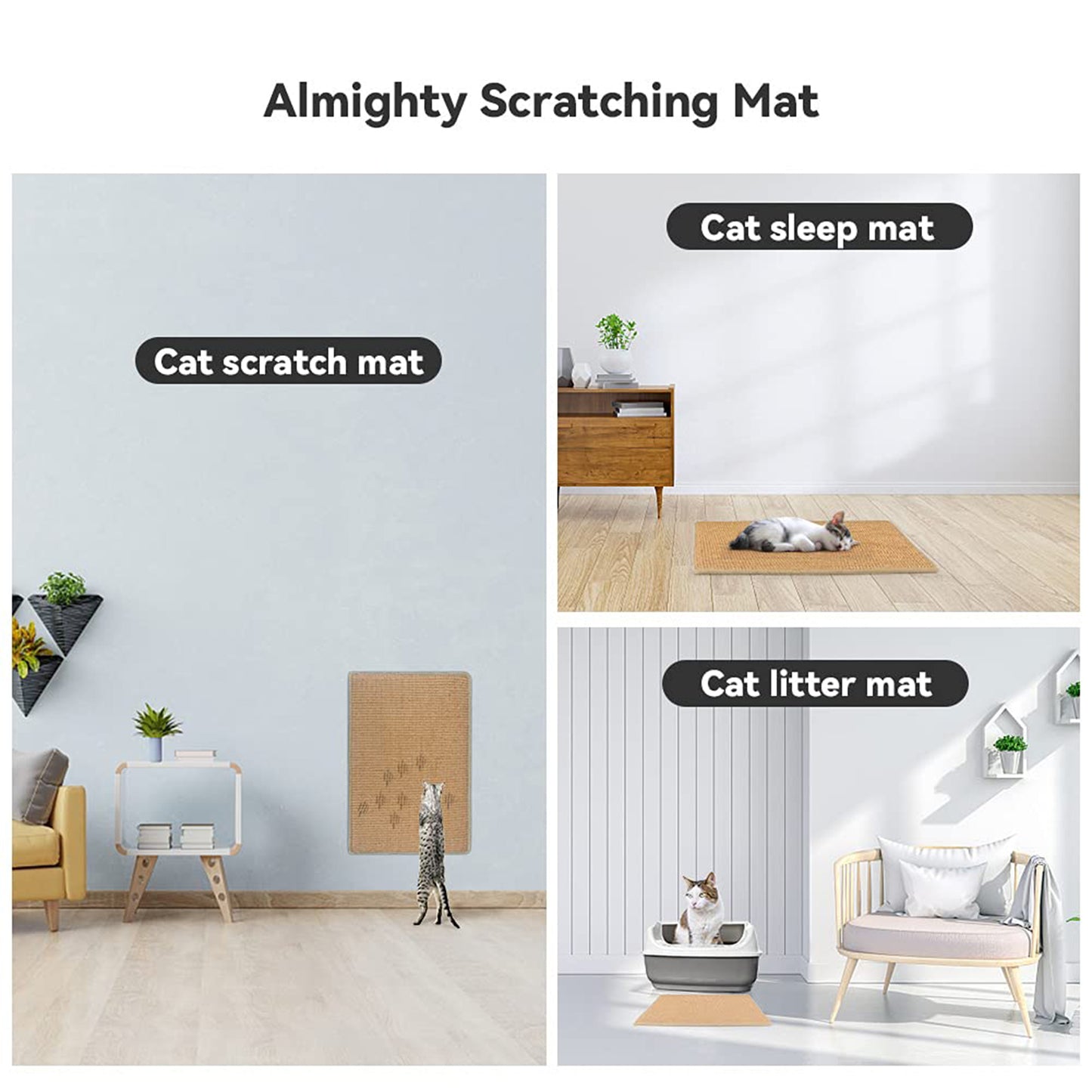 Tapis griffoir pour Chat, protège-meubles, pour un soin sain des ongles