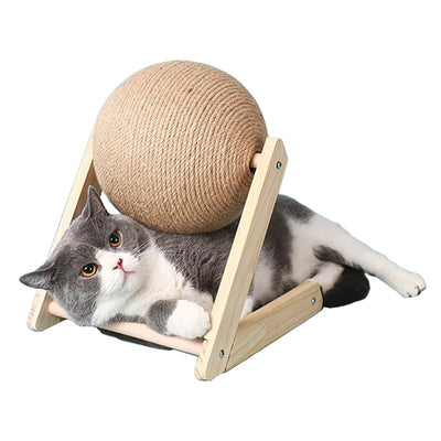 Balle à gratter pour chat pour un jeu interactif