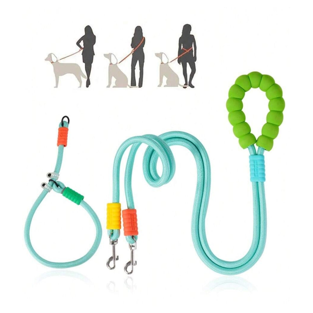 Hands-Free Dog Slip Leash – Adjustable Training Lead with Soft Handle