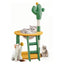 Cactus Cat Tree with Hammock, Scratching Post & Ladder