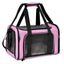 Pet Carrier for Small Dogs Medium Cats up to 12 kg, Soft Sided, Collapsible, Foldable - Grey