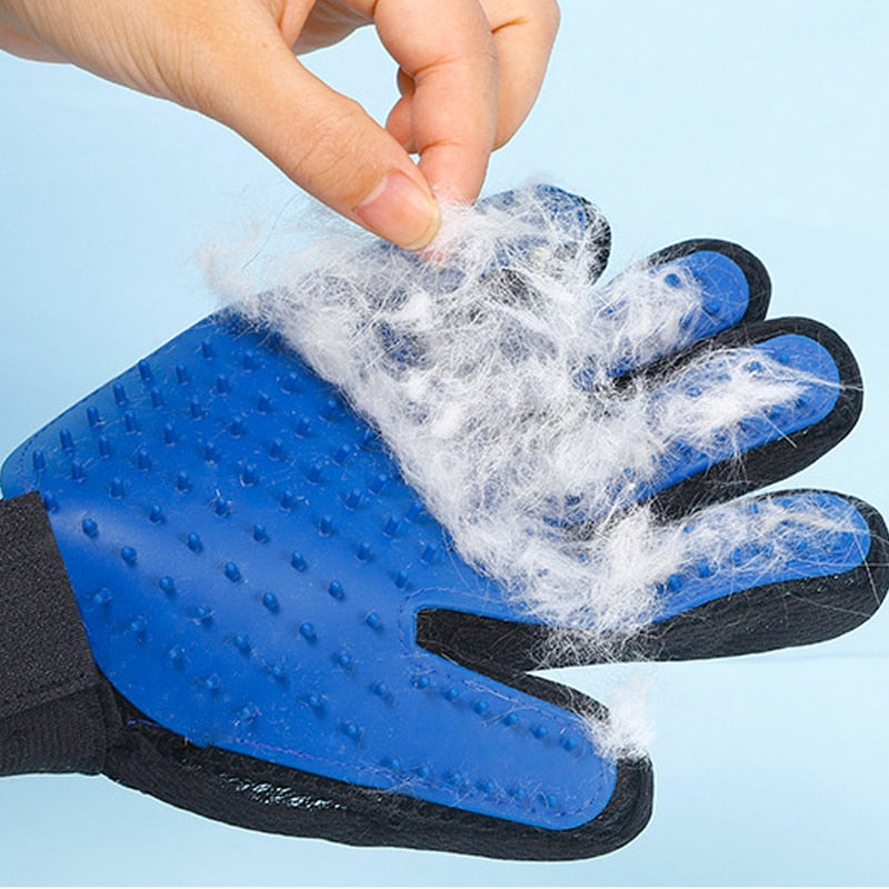 Gant de Toilettage Massage Doux pour Chiens et Chats - Adaptable et Confortable