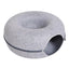 Lit tunnel pour chat – Niche en forme de donut résistante aux rayures, pliable et lavable