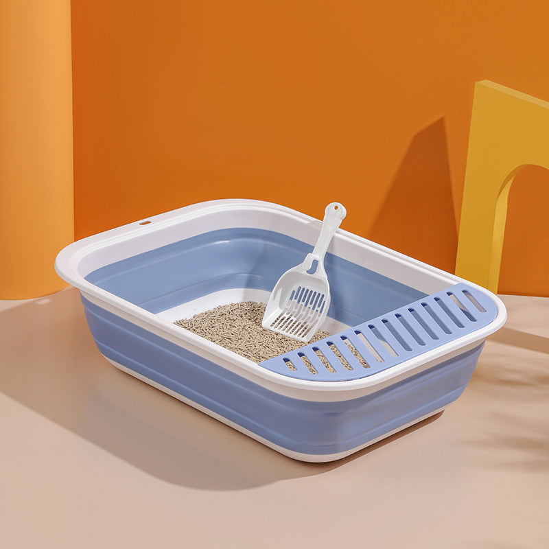 Bacs à litière pour chat - pliables avec pelle
