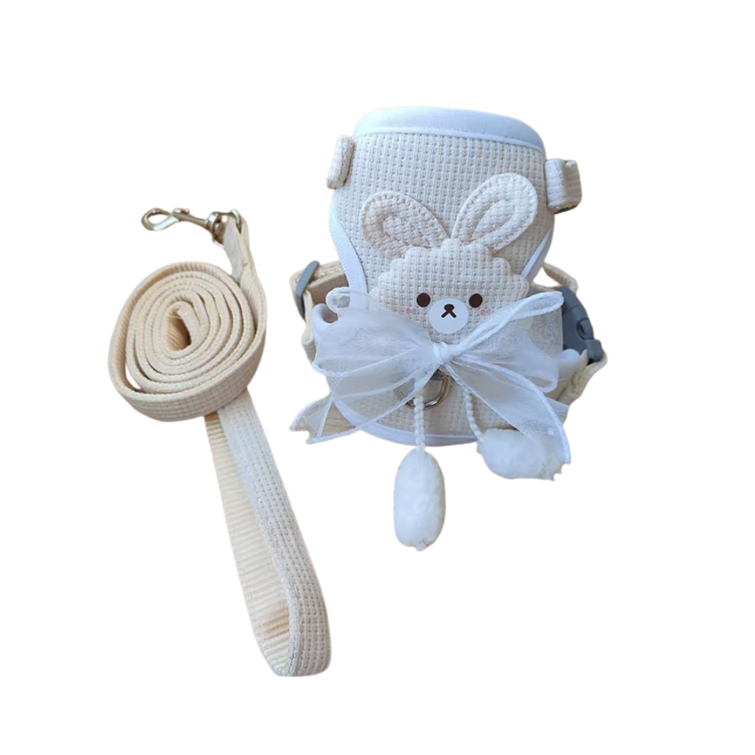 Harnais avec Laisse pour Chat et Petit Chien – Ajustable