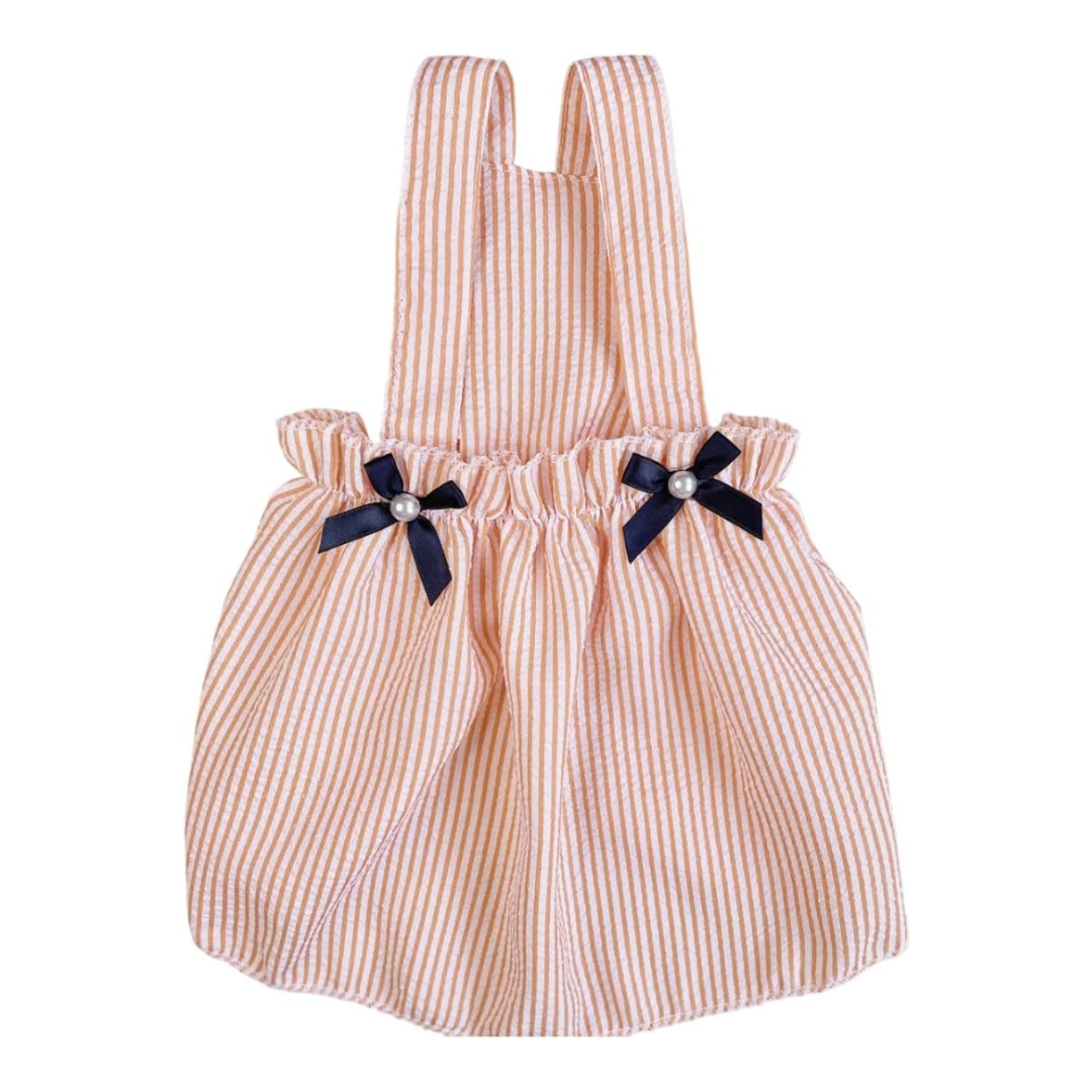 Striped Dog Dress – Summer Outfit for Small Dogs