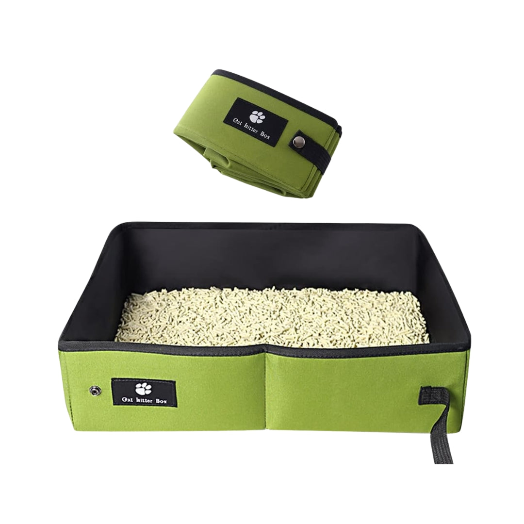 Bac à Litière Pliable pour Chat – Portable et Imperméable