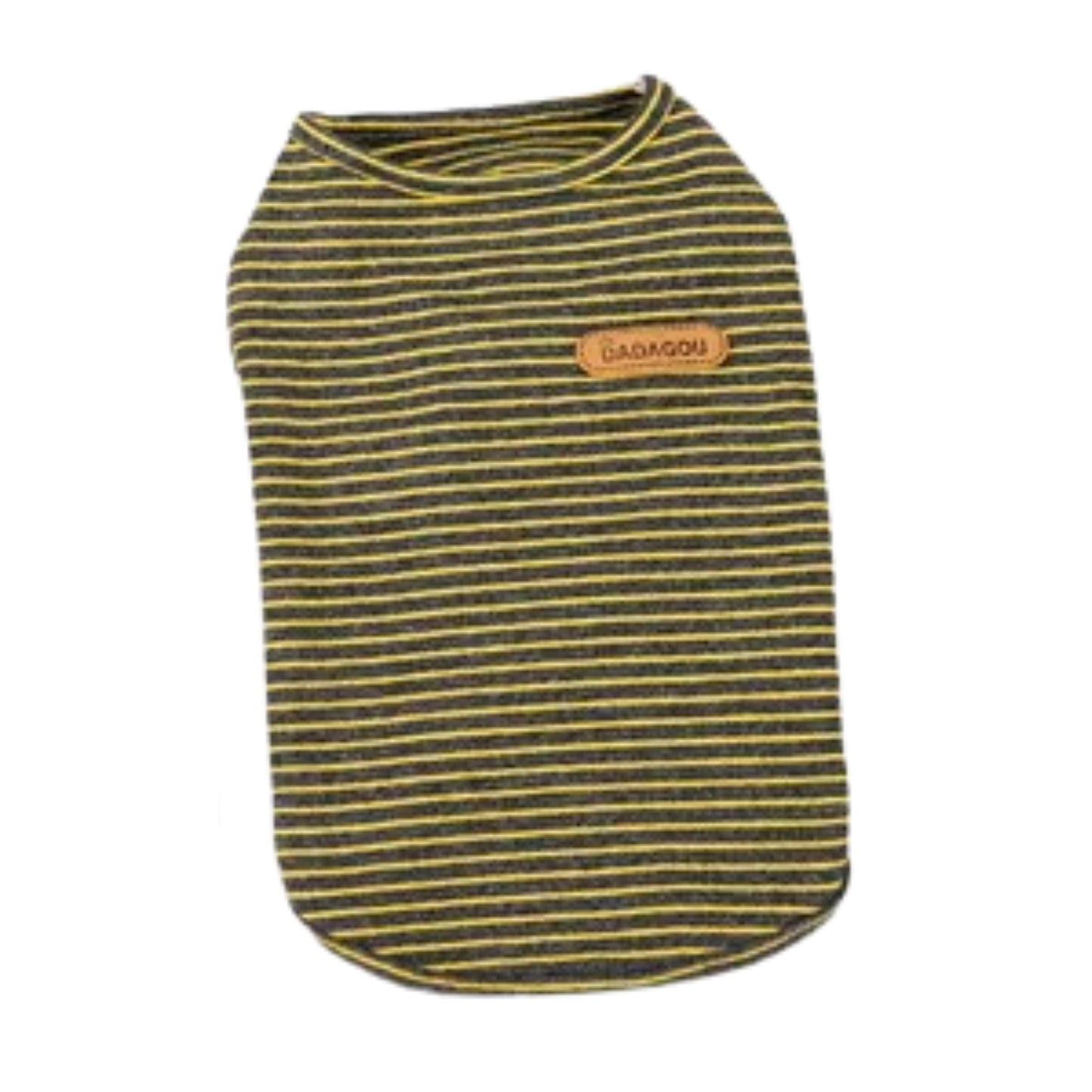 Striped Dog T-Shirt – Soft Cotton Summer Shirt for Small Pets