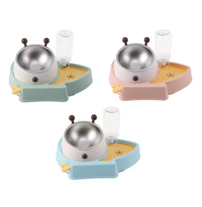 Bol Surélevé pour Chien avec Distributeur d’Eau – Set 3 en 1