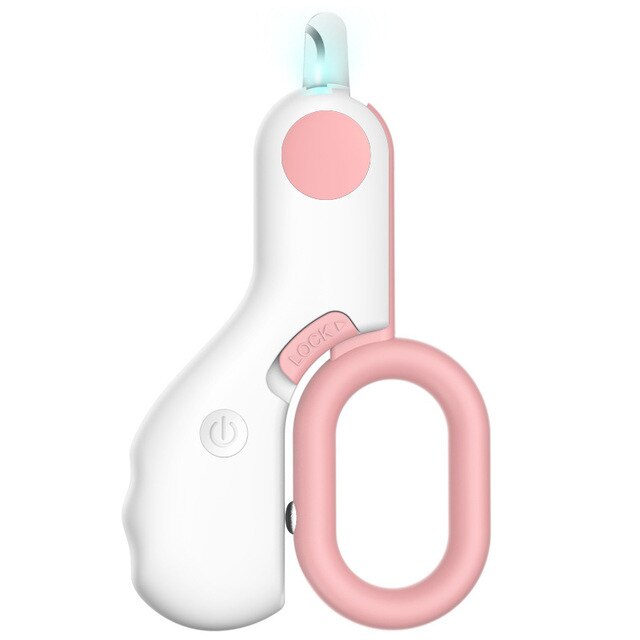 Coupe-ongles pour animaux de compagnie avec lumière LED intégrée