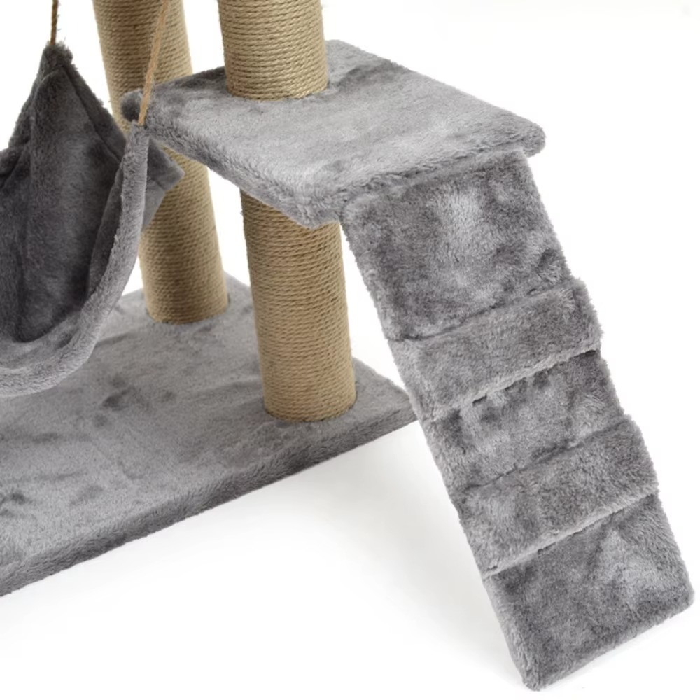 Arbre à chat tour – Griffoir à plusieurs niveaux avec hamac