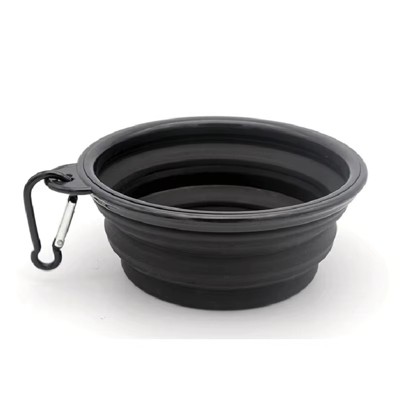 Gamelle Pliable pour Chien – Écuelle de Voyage Portable pour Nourriture & Eau avec Mousqueton