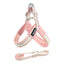 Soft Dog Harness & Leash Set – Adjustable Padded for Dogs & Cats