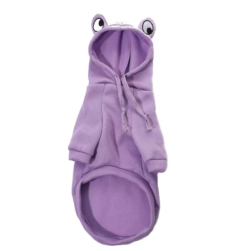 Sweat à Capuche Grenouille pour Chien – Manteau Douillet en Polaire pour Chiens et Chats