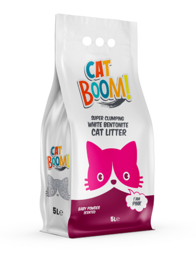 Cat Boom! – Litière pour chat à la bentonite, agglomérante naturelle et parfumée