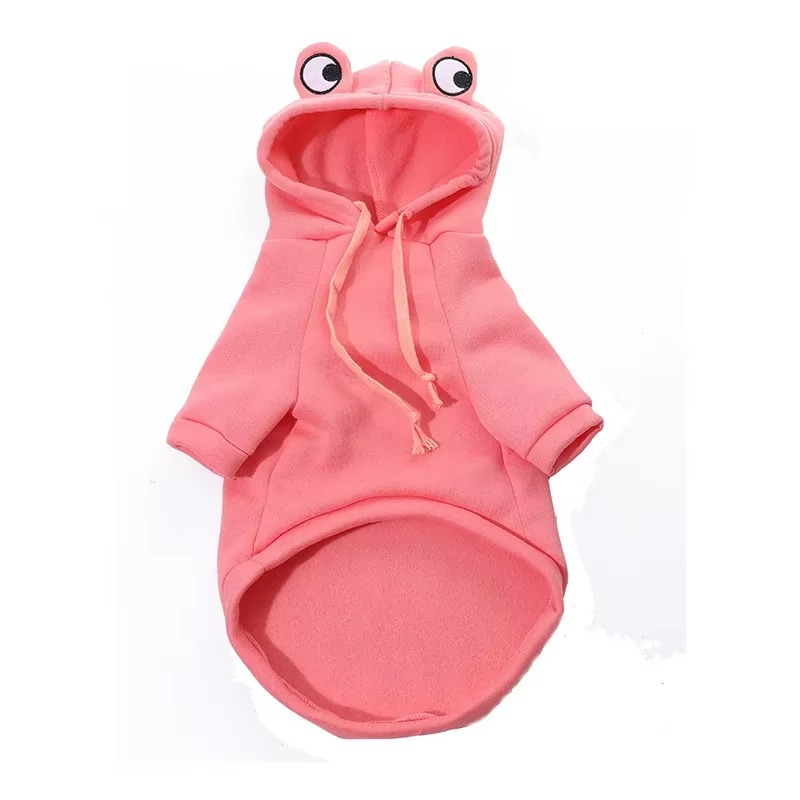 Sweat à Capuche Grenouille pour Chien – Manteau Douillet en Polaire pour Chiens et Chats