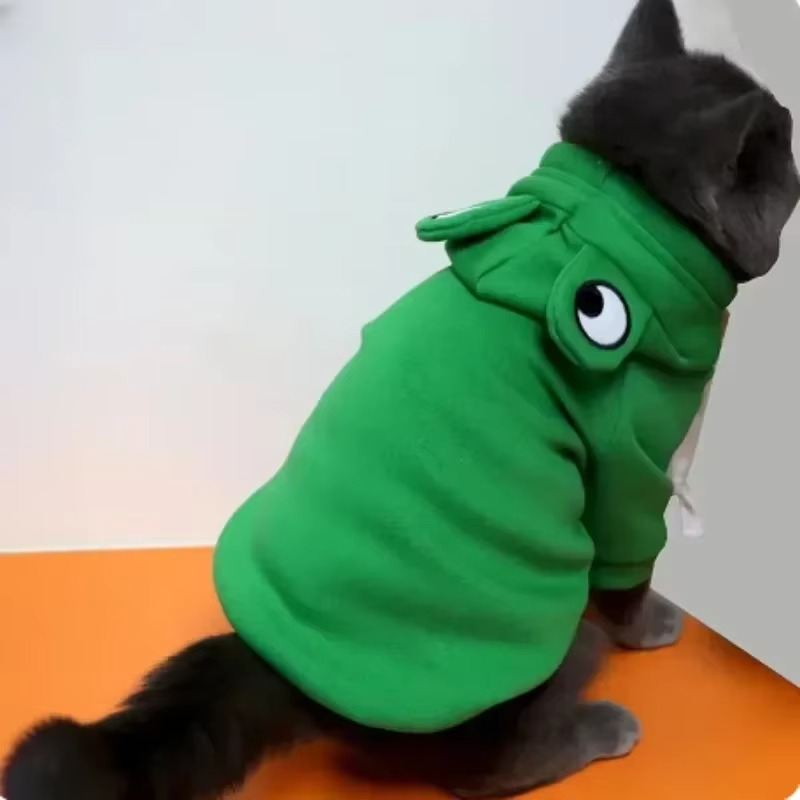 Sweat à Capuche Grenouille pour Chien – Manteau Douillet en Polaire pour Chiens et Chats
