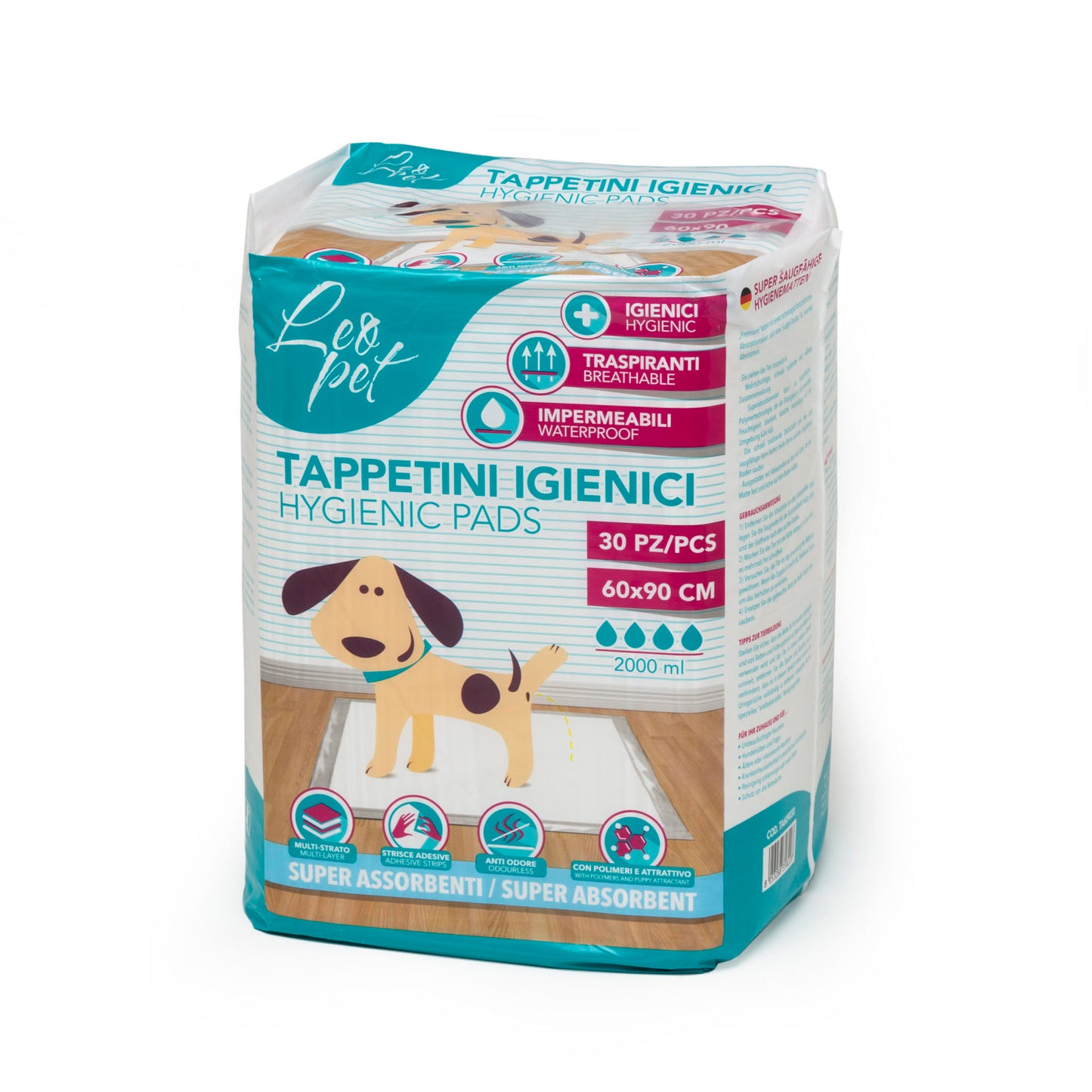 Disposable Training Pads for Dogs – Super Absorbent & Leak-Proof, LeoPet