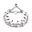 Adjustable Dog Prong Training Collar with Rubber Tips