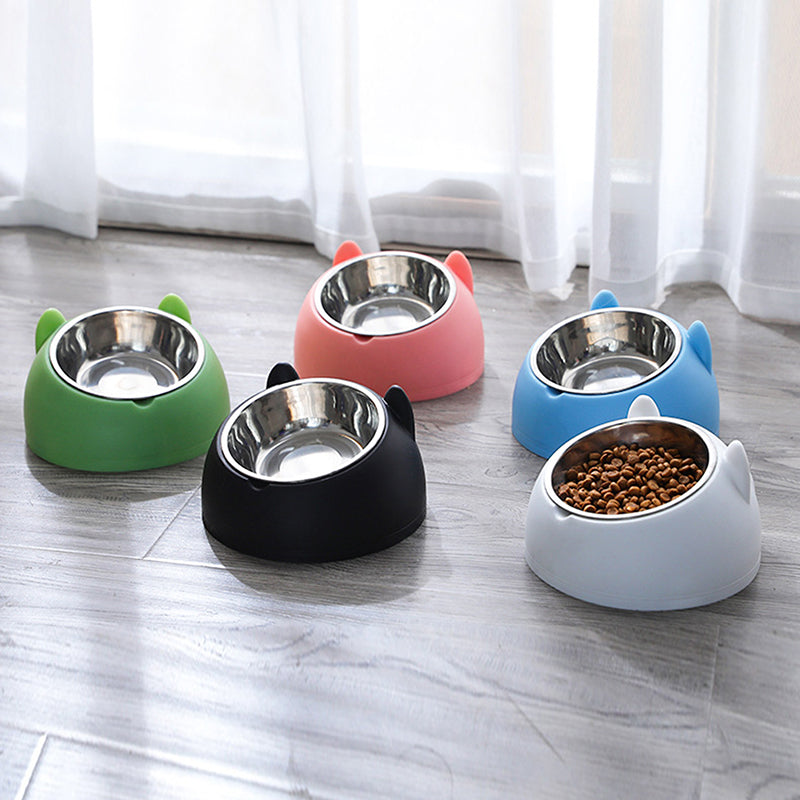 Gamelle pour Chat et Chien - Inclinée en Acier Inoxydable
