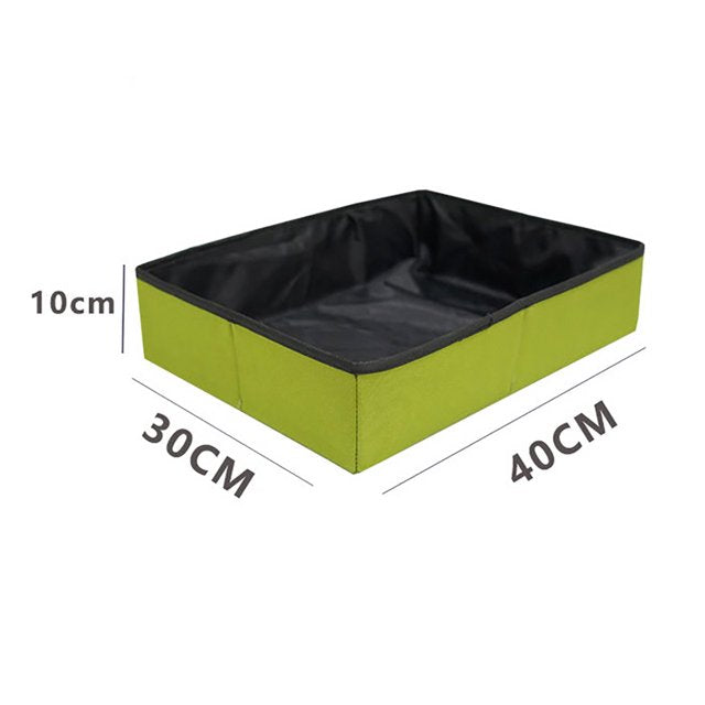 Bac à Litière Pliable pour Chat – Portable et Imperméable