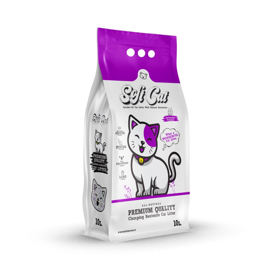 Soft Cat Clumping Cat Litter – 5L / 10L (Marseille Soap / Lavender / Aloe Vera / Baby Powder / Natural)