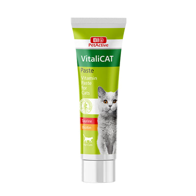 Pâte Multivitaminée Bio PetActive VitaliCAT pour Chats – Renforce l’Immunité & la Vitalité, 100ml