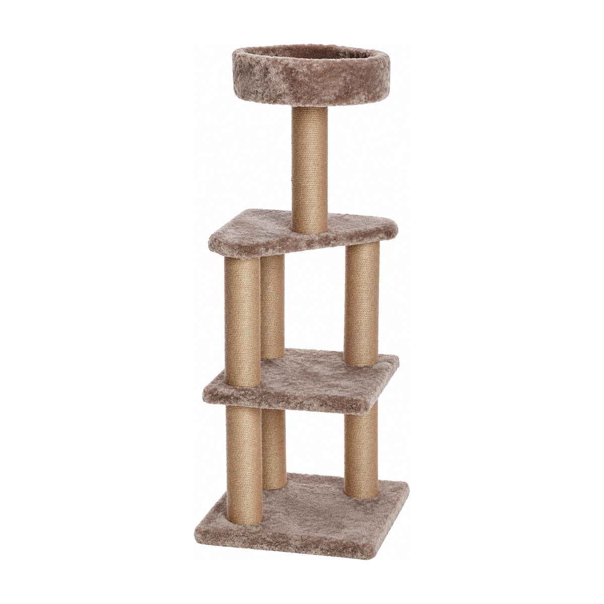 Arbre à Chat Multi-Niveaux avec Lit Douillet et Griffoirs
