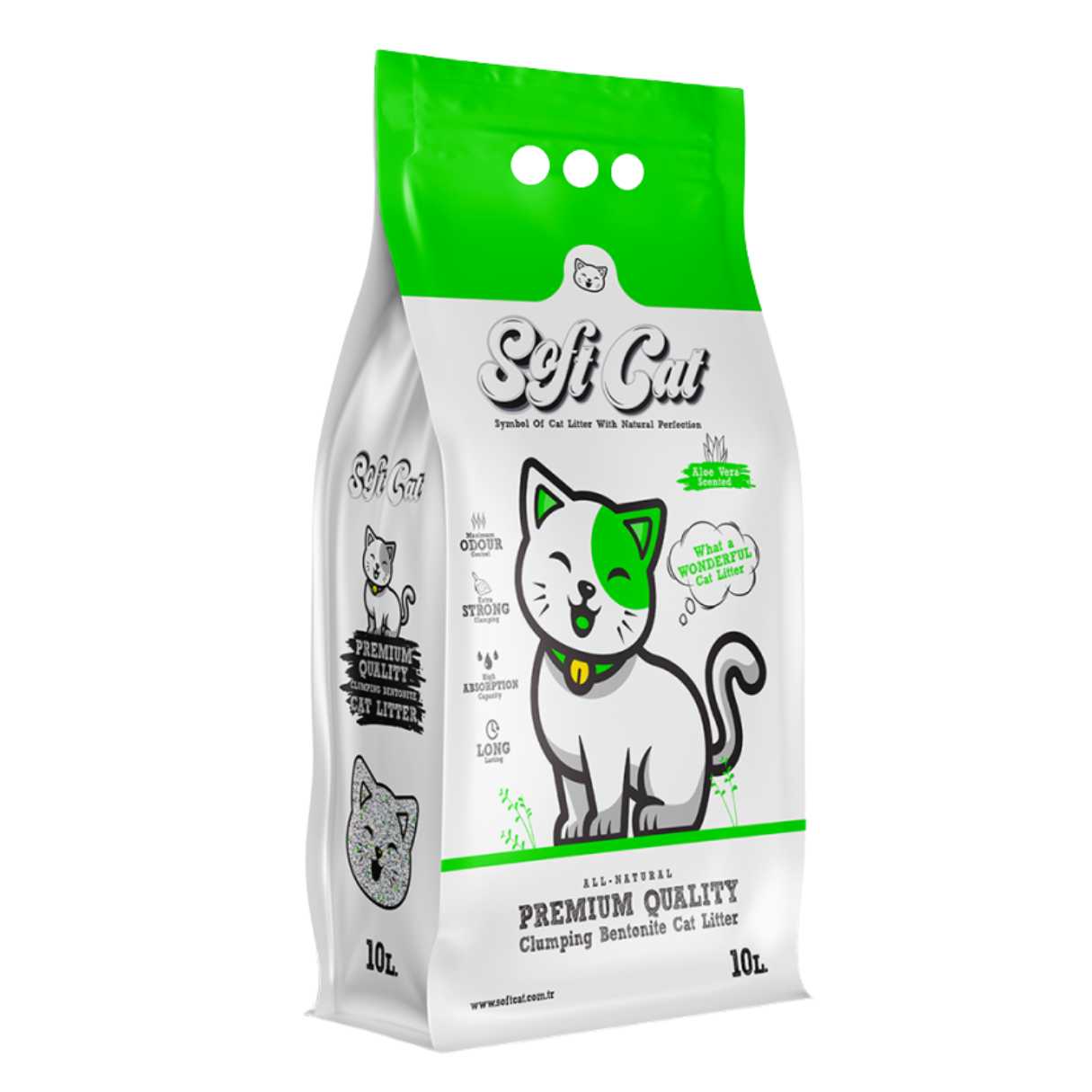 Soft Cat Clumping Cat Litter – 5L / 10L (Marseille Soap / Lavender / Aloe Vera)