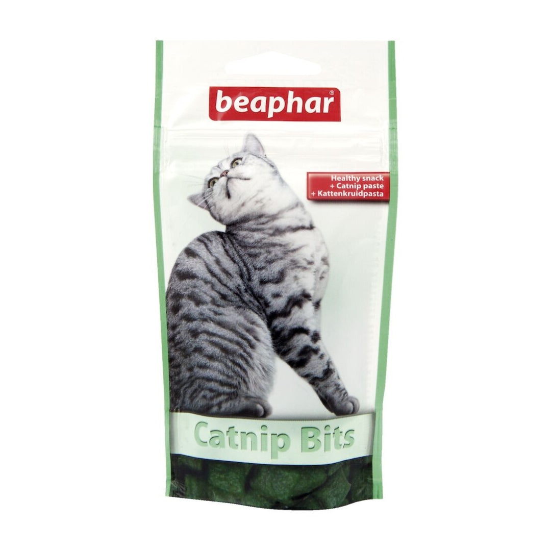 Beaphar Catnip Bits Friandises à l’Herbe à Chat (75 pièces)