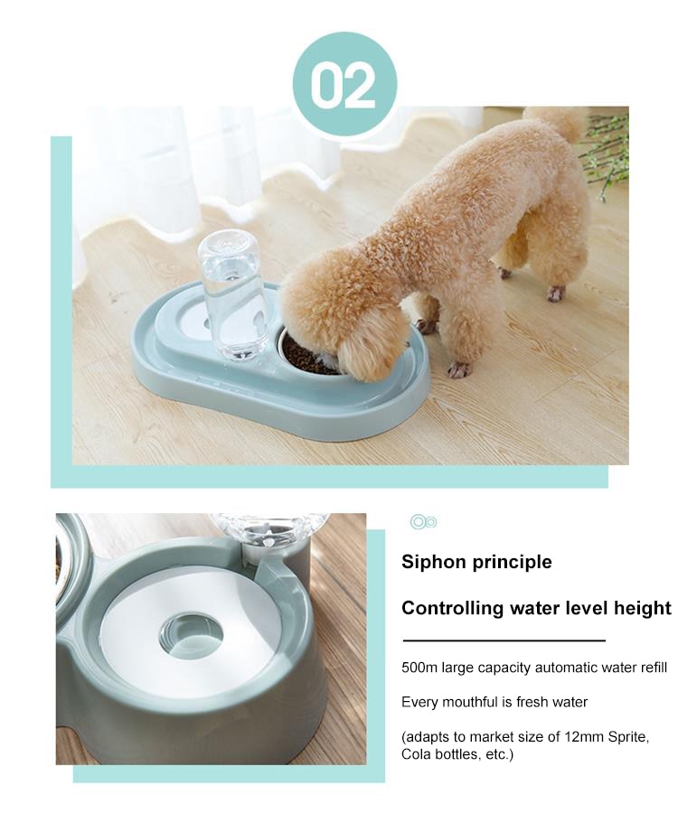 Mangeoire Automatique pour Chat et Chien - Distributeur de Nourriture et d'Eau