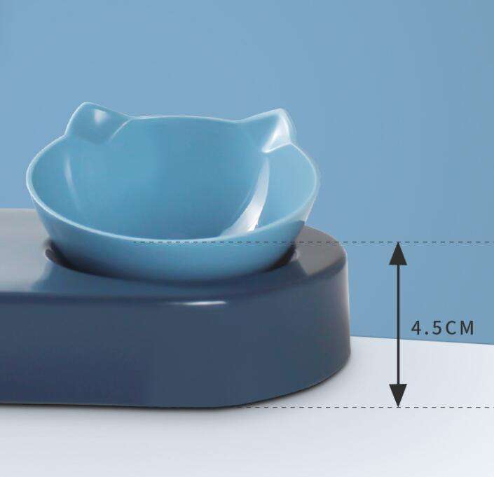 Mangeoire Automatique pour Chat et Chien - Gamelle Inclinée avec Distributeur d'Eau