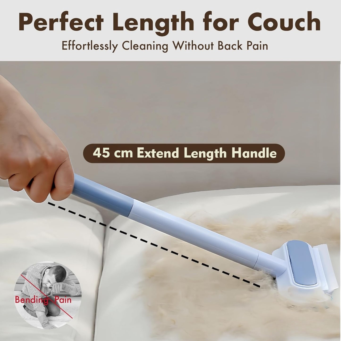 Brosse anti-poils d'animaux – Durable et lavable pour meubles et vêtements