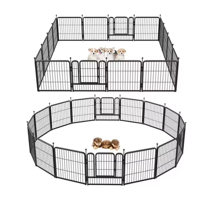 Metal Pet Playpen – Foldable Indoor & Outdoor Exercise Fence