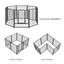 Metal Pet Playpen – Foldable Indoor & Outdoor Exercise Fence