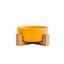 Ceramic Pet Bowl with Wooden Stand – Elevated Feeding Bowl