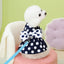 Polka Dot Dog Dress with Harness – Bow Summer Outfit for Small Dogs