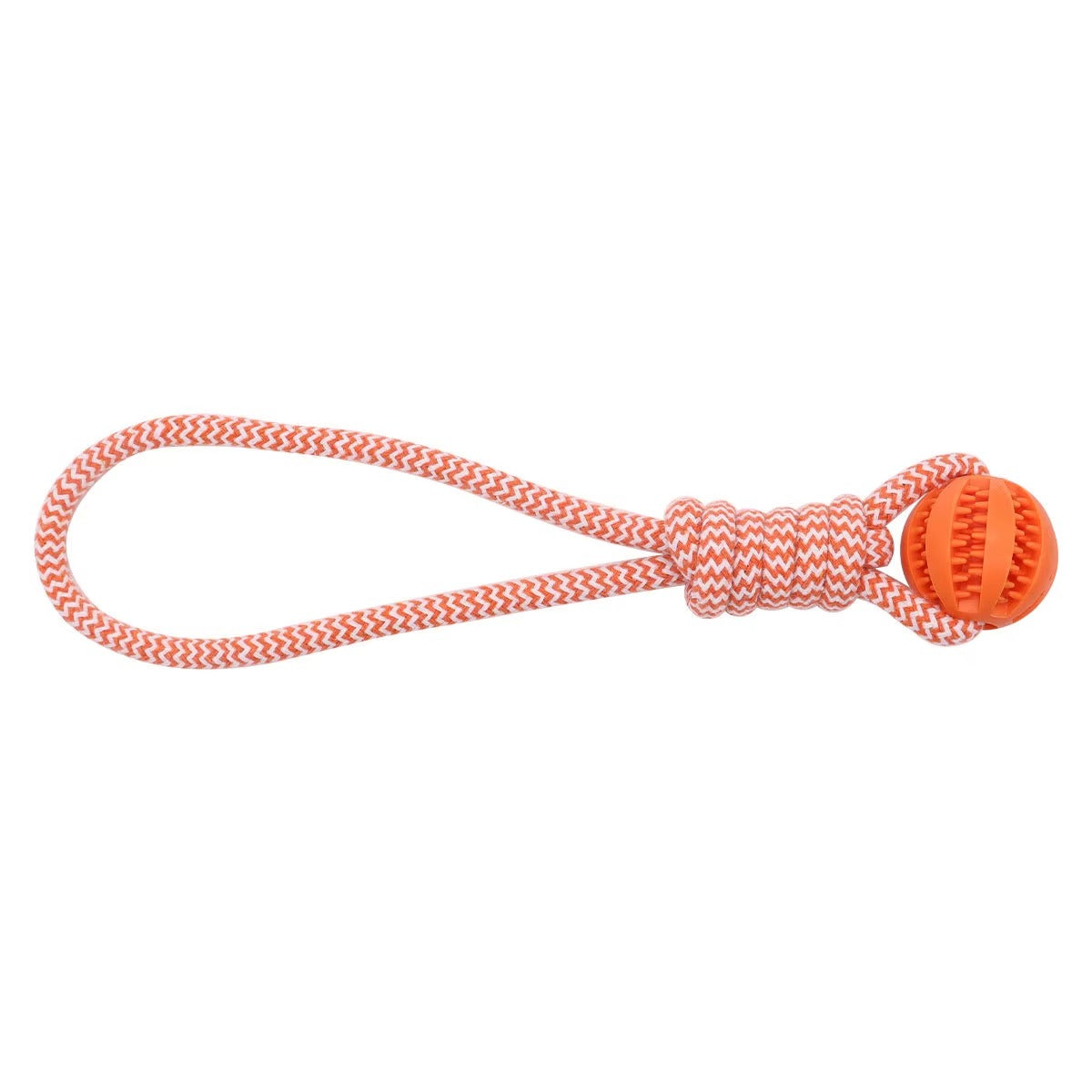 Rope Dog Toy with Treat Ball – Interactive Chew & Tug Toy