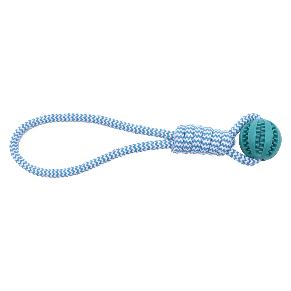 Rope Dog Toy with Treat Ball – Interactive Chew & Tug Toy