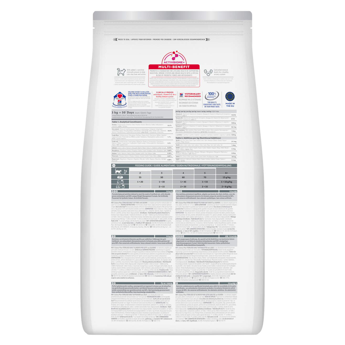 Hill’s Croquettes Chat Science Plan Stérilisé Adulte (1–6 ans) Saumon