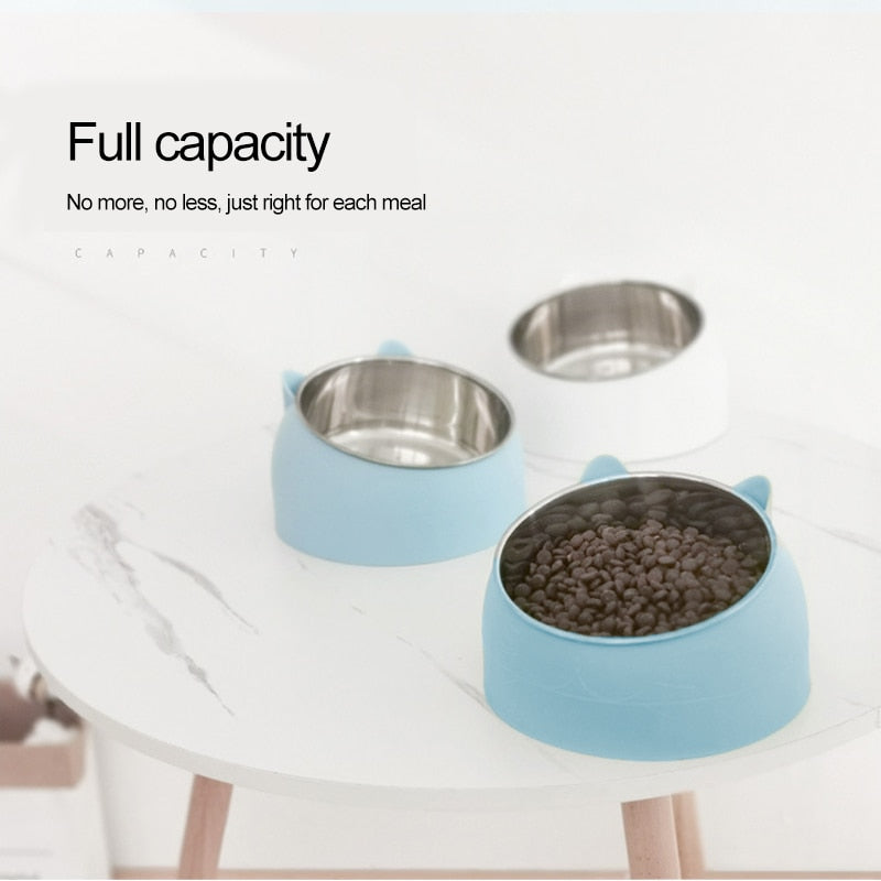 Gamelle pour Chat et Chien - Inclinée en Acier Inoxydable