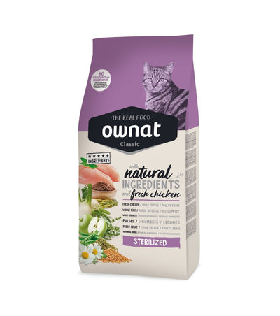 OWNAT CLASSIC STERILIZED - For Adult Neutered Cats (1.5kg,4kg, 15kg)