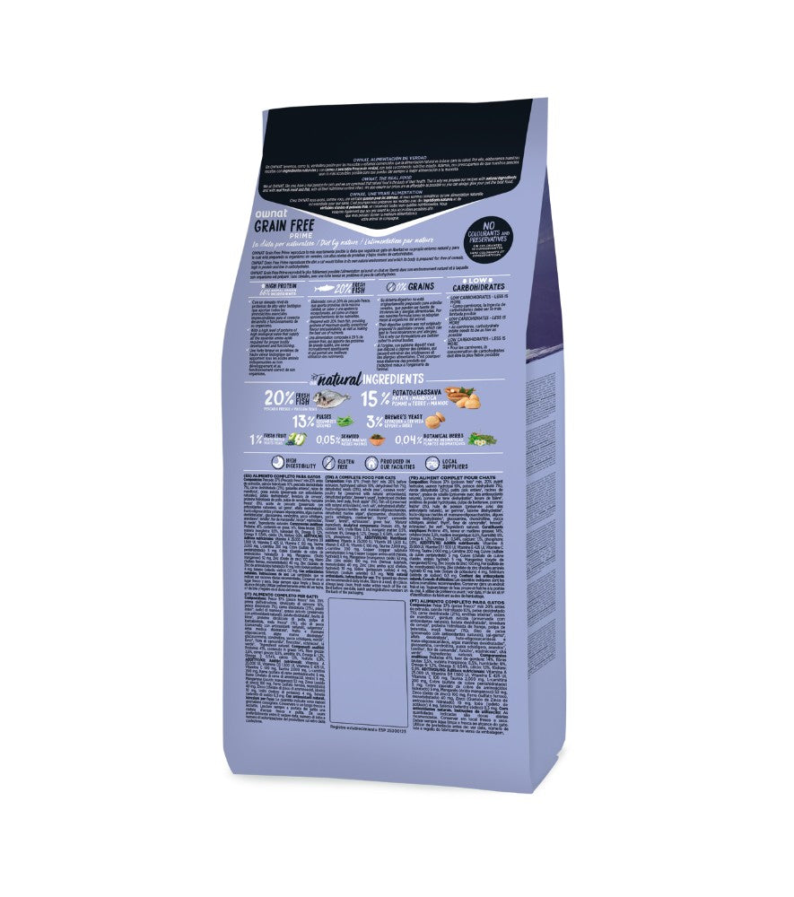 OWNAT Grain Free PRIME STERILIZED FISH - For Sterilized Adult Cats (3kg)