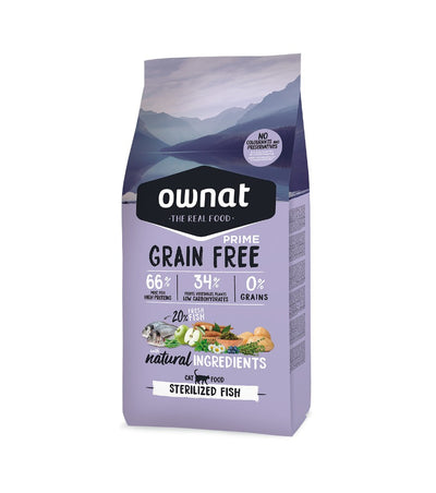 OWNAT Grain Free PRIME STERILIZED FISH - For Sterilized Adult Cats (3kg)