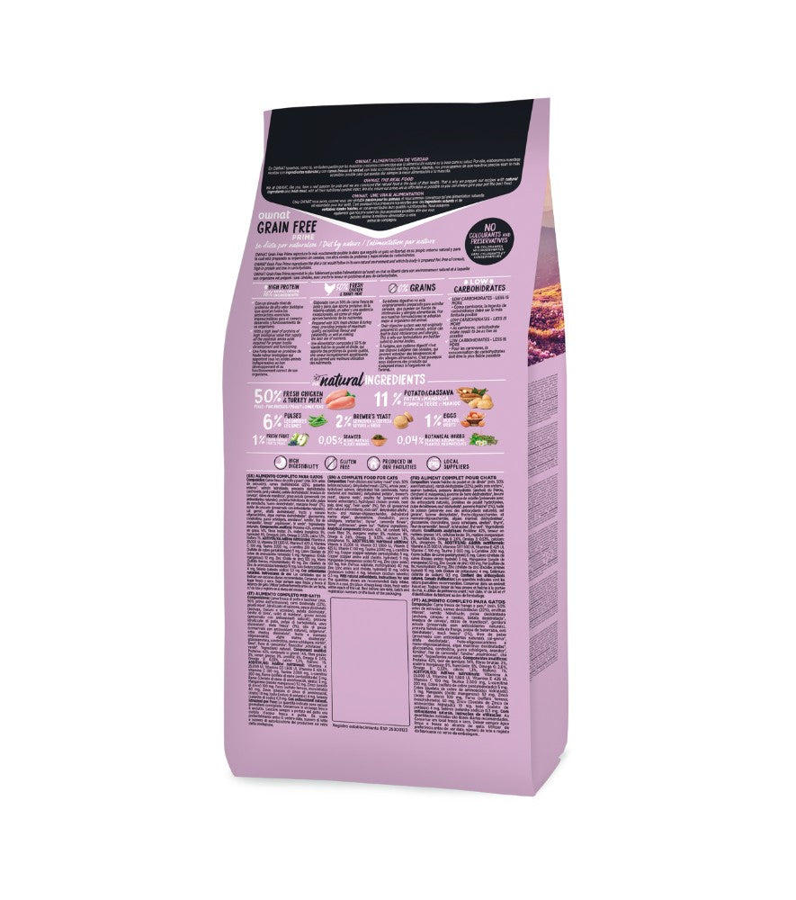 Ownat Grain Free Prime Sterilized Cat Food - Chicken & Turkey